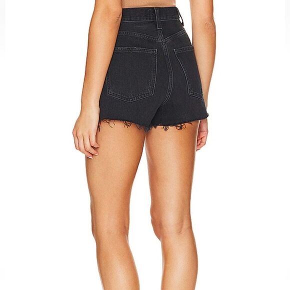 Agolde Parker Cutout Short in Black Size 37 - Picture 11 of 11